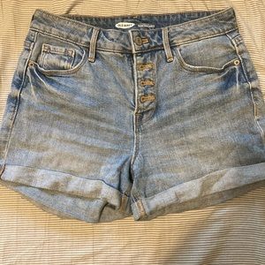 High Waisted Button Fly shorts